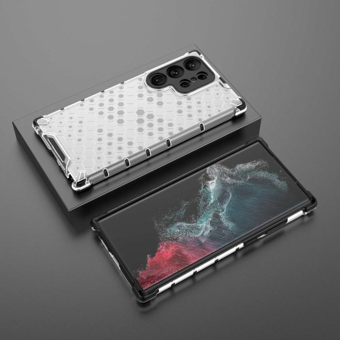 Bild 6, Samsung Galaxy S23 Ultra Skal Shockproof Honeycomb Grå