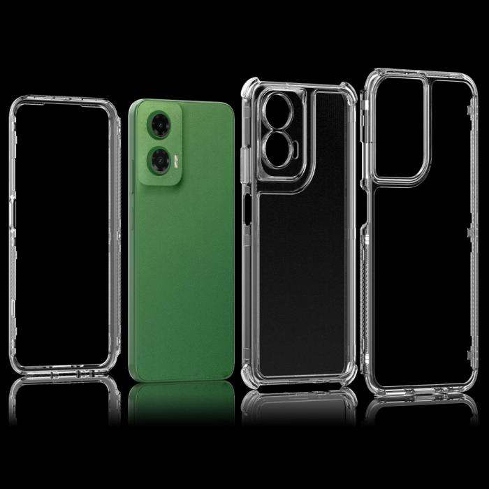 Bild 6, Motorola Moto G35 5G Skal Hybrid 360 Shockproof Transparent