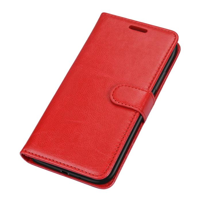 Bild 5, Samsung Galaxy S21 Plus - Retro Plånboksfodral - Röd