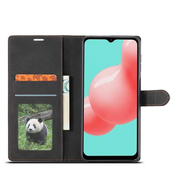 Bild 3, Samsung Galaxy A32 5G - FORWENW Läder Fodral - Svart