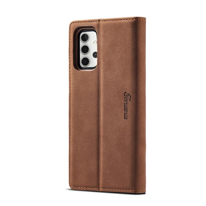 Bild 2, Samsung Galaxy A32 5G - FORWENW Läder Fodral - Brun