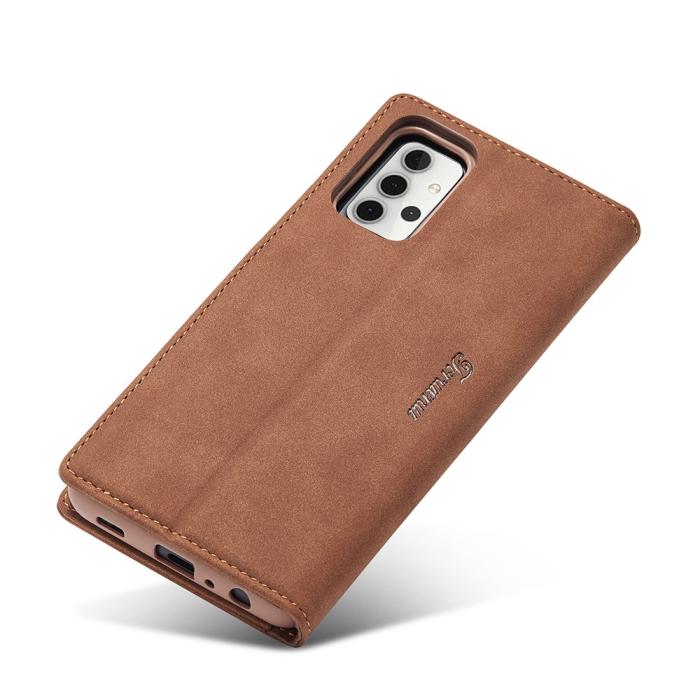 Bild 5, Samsung Galaxy A32 5G - FORWENW Läder Fodral - Brun