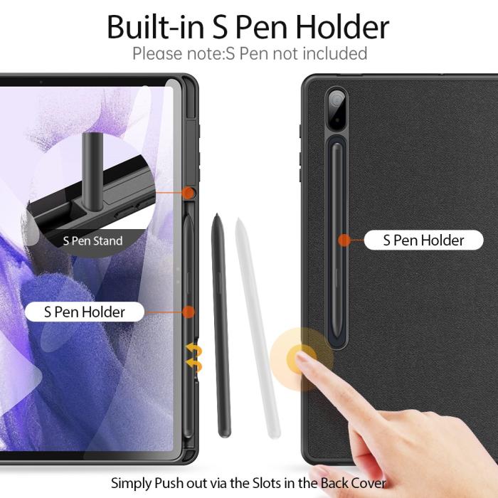 Bild 2, DUX DUCIS Samsung Galaxy Tab S7 Plus / S8 Plus / S7 FE DOMO Tri-Fold Fodral