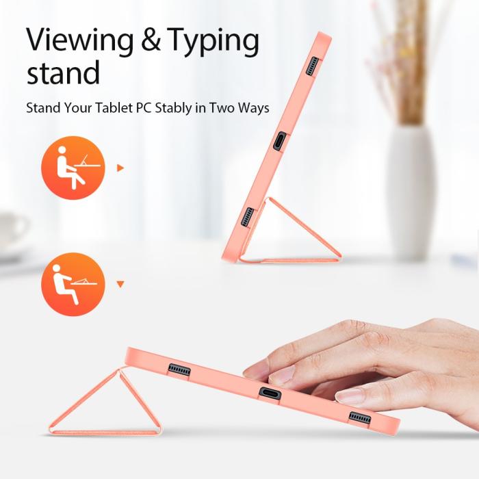 Bild 3, DUX DUCIS Samsung Galaxy Tab S7 Plus / Tab S8 Plus DOMO Tri-Fold Fodral Roséguld