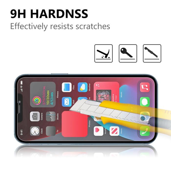 Bild 3, iPhone 13 Mini - 2-PACK Skärmskydd I Härdat Glas