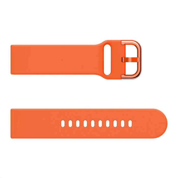 Bild 4, Silikon Armband För Smartwatch (20mm) - Orange