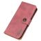 KHAZNEH Samsung Galaxy S25 Edge Fodral Läder Rosa