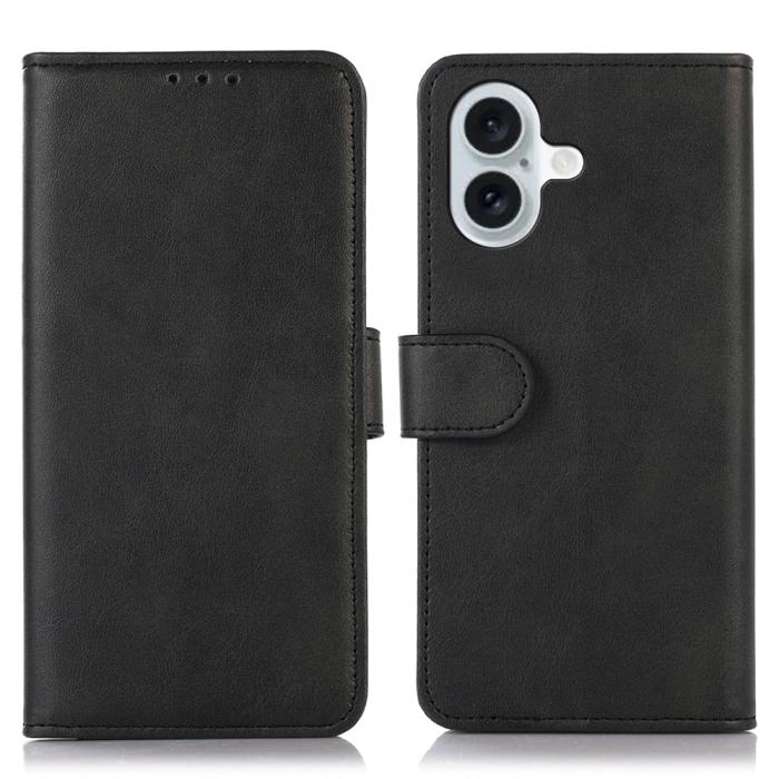 Bild 1, iPhone 16 Fodral Läder Svart