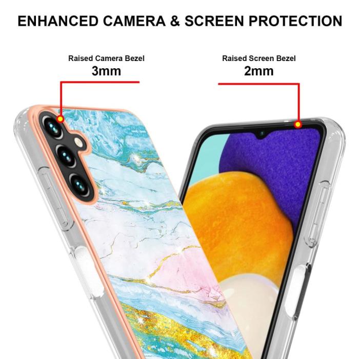 Bild 4, Samsung Galaxy A34 5G Skal Marmor TPU Grön