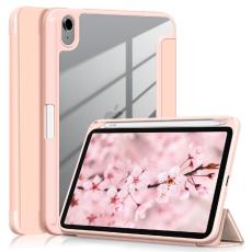 iPad Mini 2024/2021 Fodral Tri-Fold Hybrid Pennhållare Ljus Rosa