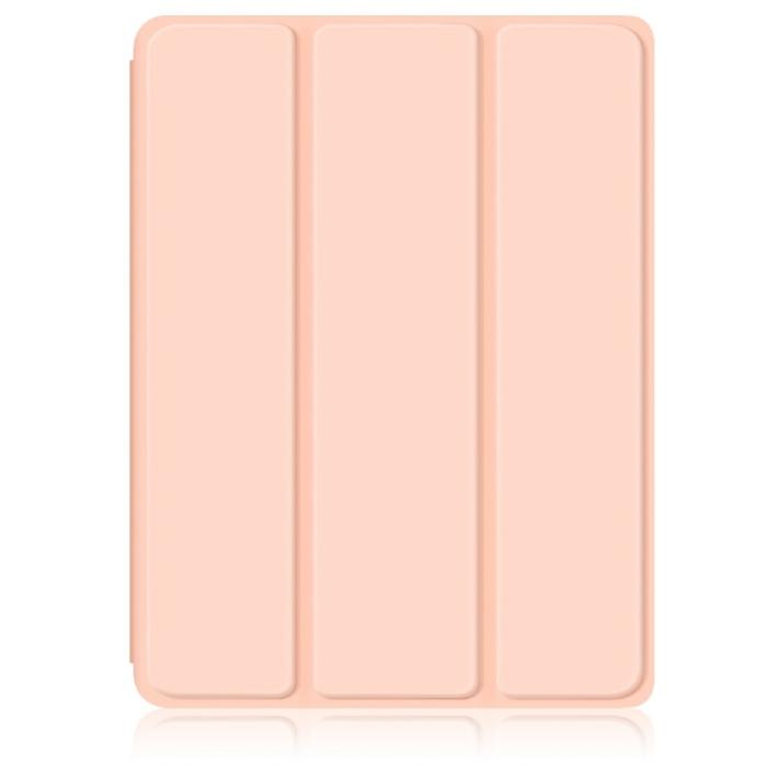 Bild 2, iPad Mini 2024/2021 Fodral Tri-Fold Hybrid Pennhållare Ljus Rosa