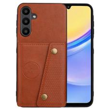 Samsung Galaxy A26 5G Skal L&auml;der Med Kortfack Och Magnet