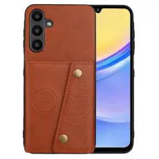 Samsung Galaxy A26 5G Skal L&auml;der Med Kortfack Och Magnet