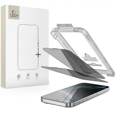 Tech-Protect iPhone 16 Pro Max 2-PACK Sk&auml;rmskydd Quick Set Spy+ Privacy