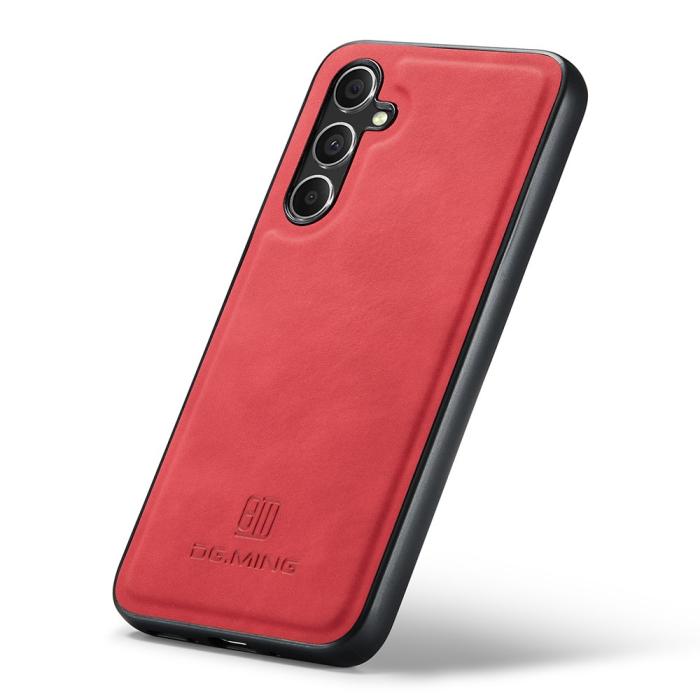 Bild 4, DG.MING Samsung Galaxy S23 FE Skal Läderbelagt Röd
