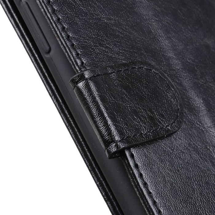 Bild 5, Samsung Galaxy S23 Plus Fodral Crazy Horse Läder Svart