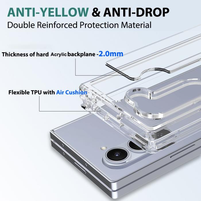 Bild 6, Galaxy Z Fold 6 Skal TPU/Akryl Transparent