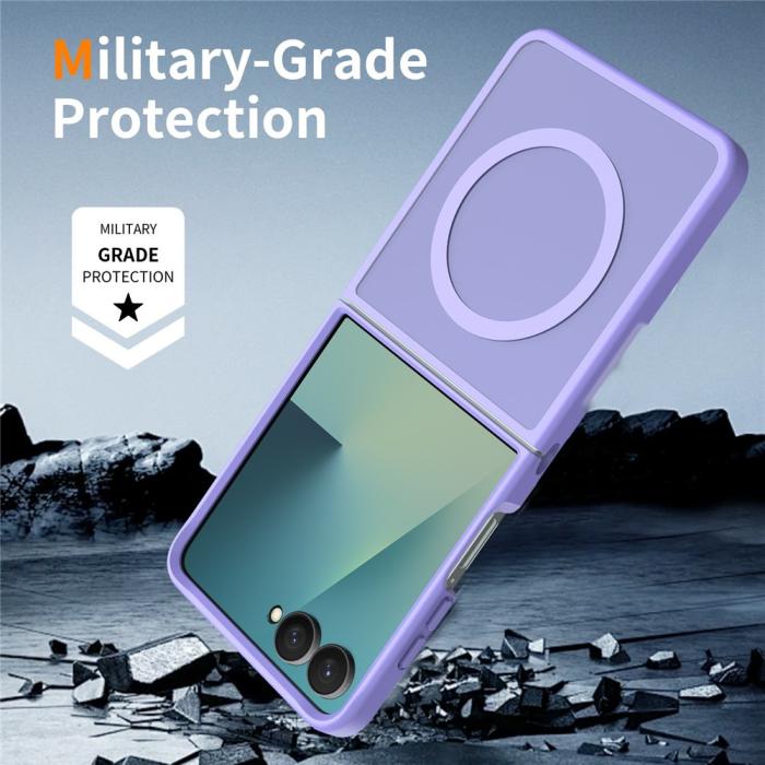 Bild 6, Samsung Galaxy Z Flip 8 Skal MagSafe TPU Lila