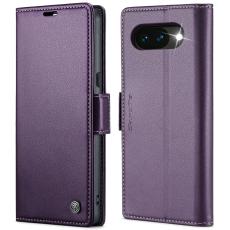 CASEME Google Pixel 10a Fodral RFID L&auml;der Lila