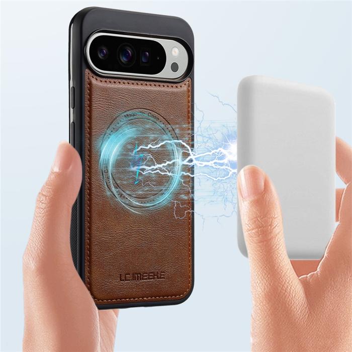 Bild 4, LC.IMEEKE Google Pixel 10/10 Pro / 9/9 Pro Skal MagSafe Läder