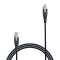 GEAR Laddkabel PRO MFi USB-C - Lightning 1.5m Kevlarkabel Svart