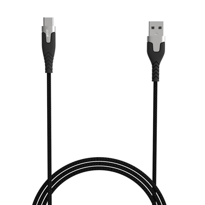 Bild 3, GEAR Laddkabel PRO USB-A - USB-C 1.5m Kevlarkabel Svart