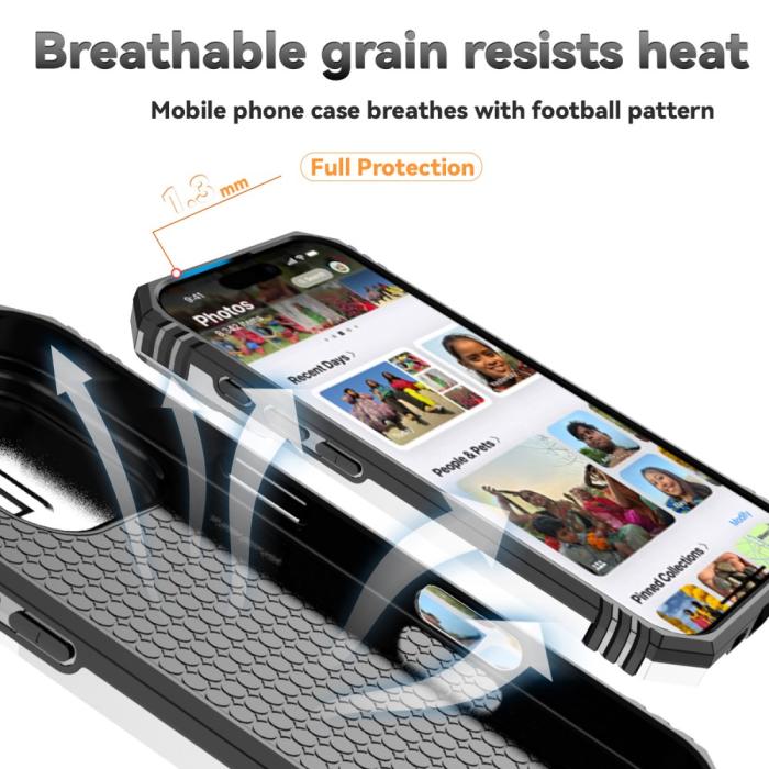 Bild 4, iPhone 16 Pro Max Skal CamShield Ring Hybrid Silver