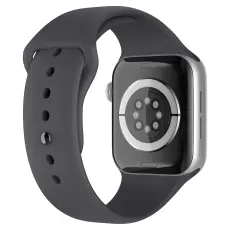 Apple Watch 38/40/41/42 mm Silikon Armband (M/L) Mörk Grå