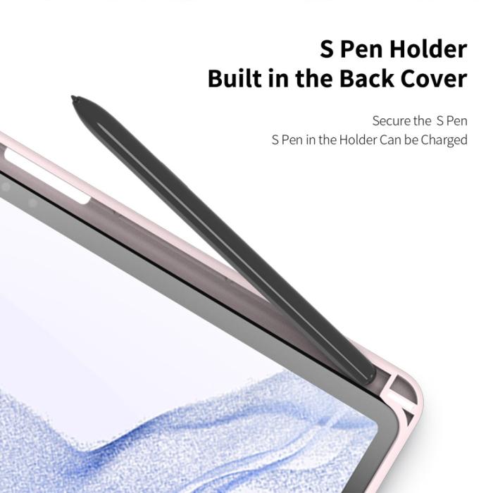 Bild 6, DUX DUCIS Galaxy Tab S9 Plus Fodral TOBY Tri-Fold Rosa
