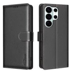 BINFEN Samsung Galaxy S26 Ultra Fodral RFID L&auml;der Svart