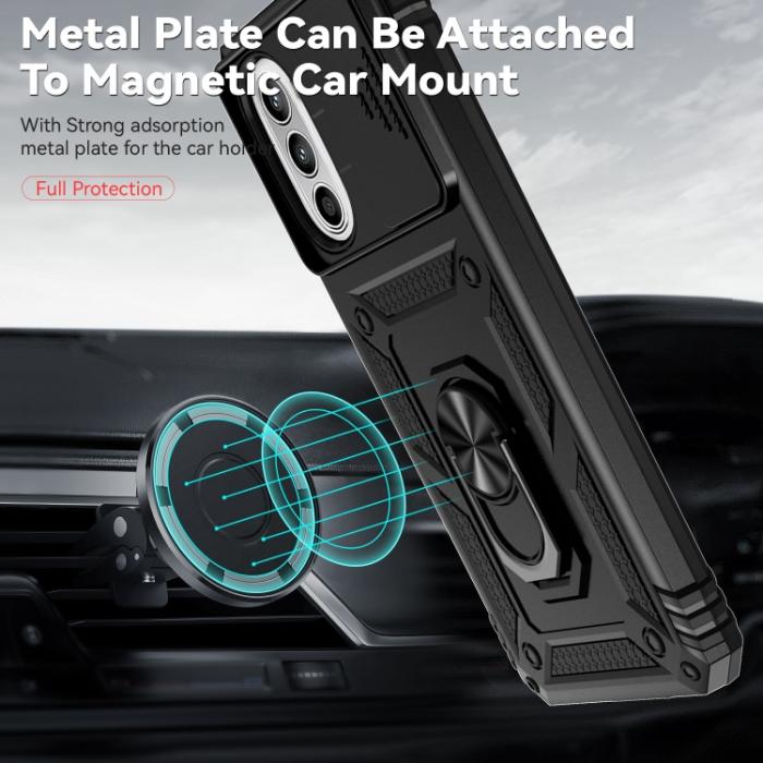 Bild 6, Motorola Moto G52/G82 Skal CamShield Ring Armor Svart