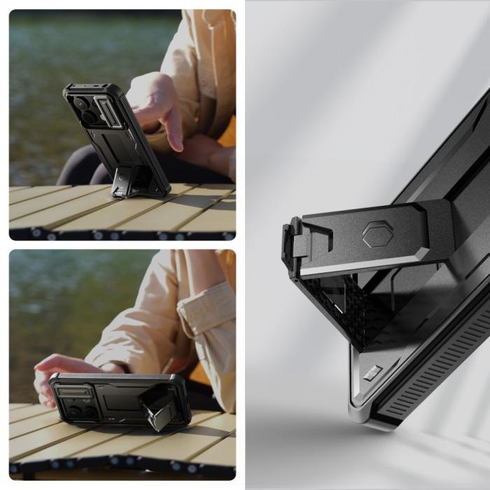 Bild 3, Tech-Protect Xiaomi Redmi Note 13 Pro 5G Skal Kevlar Cam+ Svart