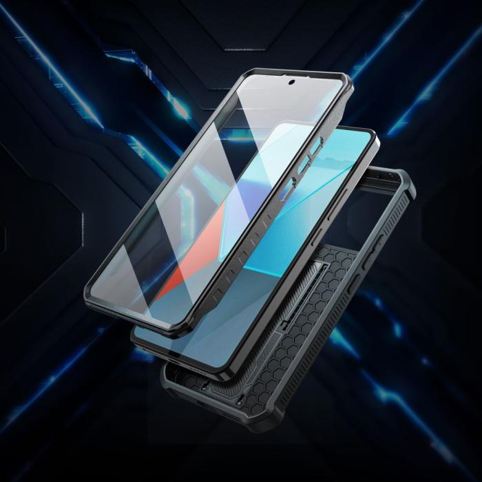 Bild 4, Tech-Protect Xiaomi Redmi Note 13 Pro 5G Skal Kevlar Cam+ Svart