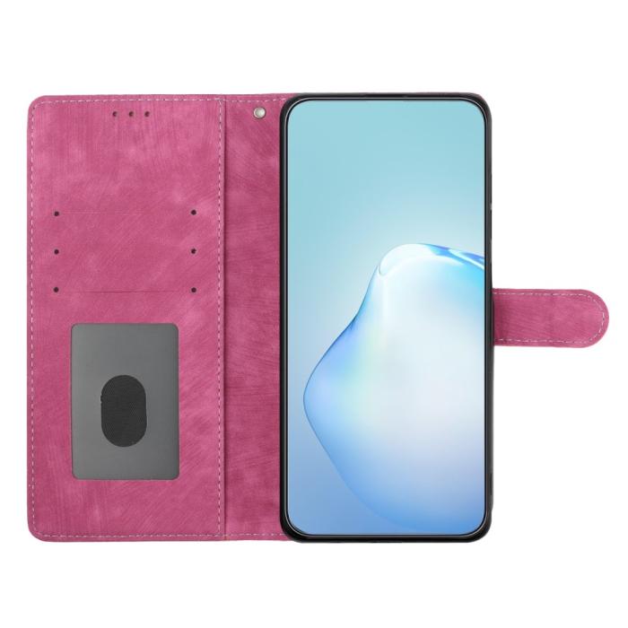 Bild 3, iPhone 15 Plus Fodral Skin Touch Läder Rosa