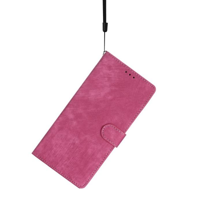 Bild 4, iPhone 15 Plus Fodral Skin Touch Läder Rosa