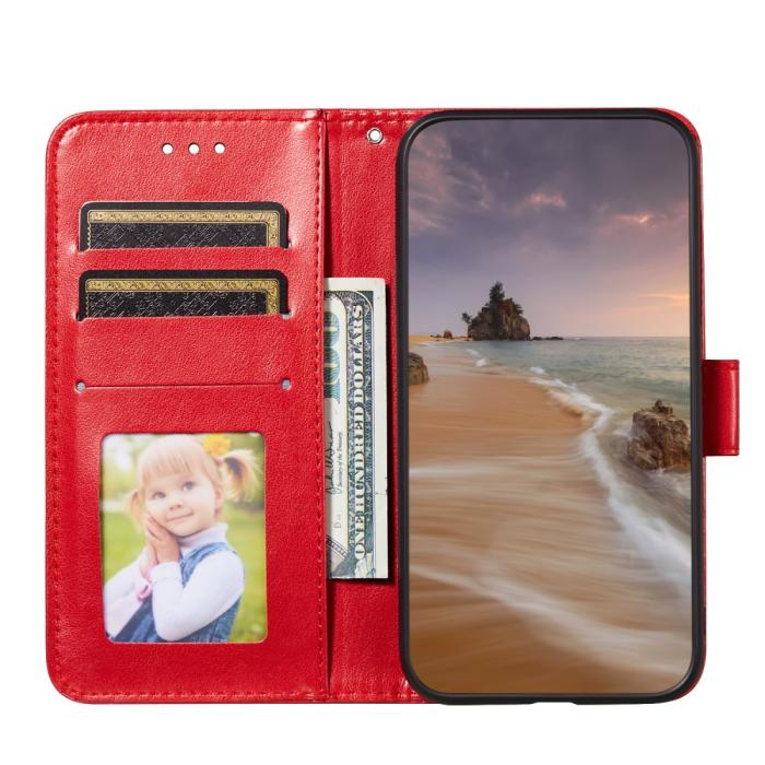 Bild 4, Samsung Galaxy S22 Plus Fodral Tre Ränder Röd