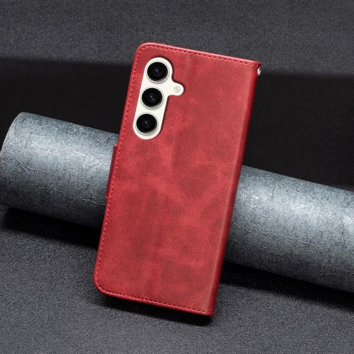 Bild 6, Samsung Galaxy S24 FE Fodral Läder Röd