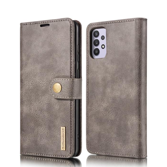 Bild 2, Samsung Galaxy A32 5G - DG.MING 2in1 Magnet Fodral - Grå