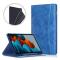 Samsung Galaxy Tab S7 / Tab S8 - Fodral Med Frontficka Och Pennhållare - Blå