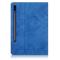 Samsung Galaxy Tab S7 / Tab S8 - Fodral Med Frontficka Och Pennhållare - Blå