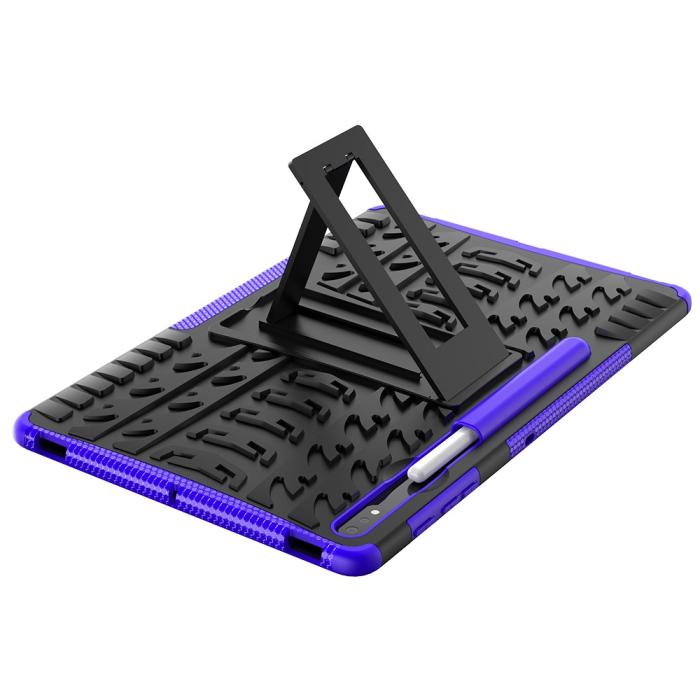 Bild 5, Samsung Galaxy Tab S7 Plus / Tab S8 Plus Skal Rugged Kickstand Armor Lila