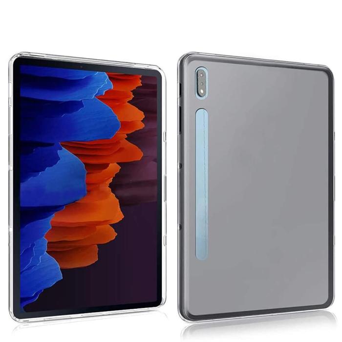 Bild 3, Samsung Galaxy Tab S7 Plus / Tab S8 Plus Transparent TPU Skal