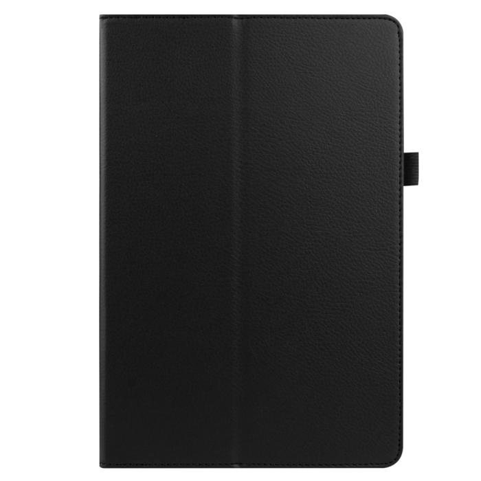 Bild 3, Samsung Galaxy Tab S7 Plus / Tab S8 Plus Litchi Läder Fodral Svart