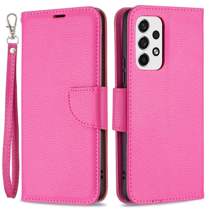 Bild 1, Samsung Galaxy A53 5G Fodral Litchi Shark Läder Rosa