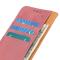 KHAZNEH Samsung Galaxy S25 Edge Fodral Läder Rosa