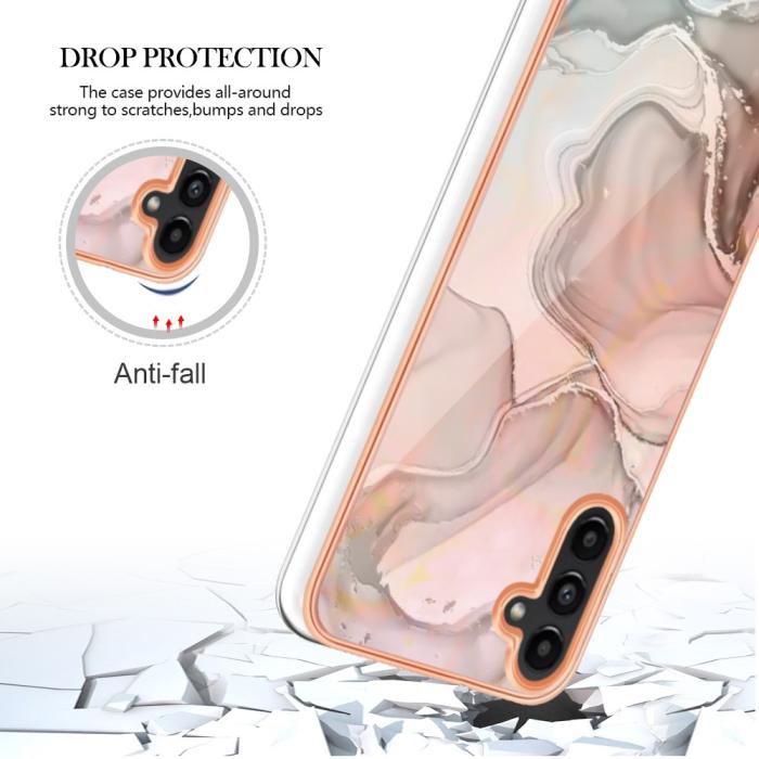 Bild 5, Samsung Galaxy A54 5G Skal Marmor TPU Rosa
