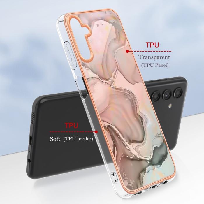 Bild 6, Samsung Galaxy A54 5G Skal Marmor TPU Rosa