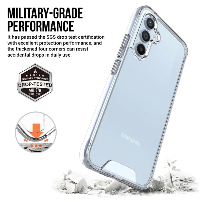 Bild 2, Samsung Galaxy A54 5G Skal Shockproof Hybrid Transparent