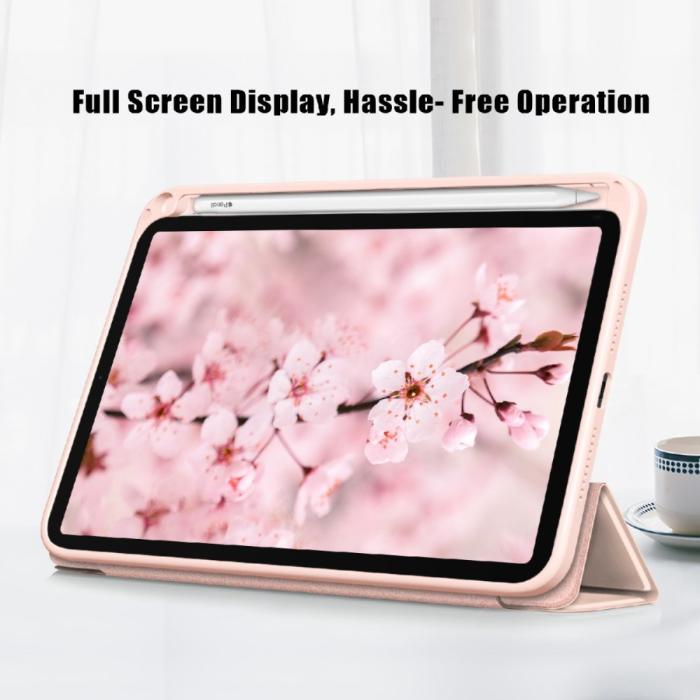 Bild 5, iPad Mini 2024/2021 Fodral Tri-Fold Hybrid Pennhållare Ljus Rosa