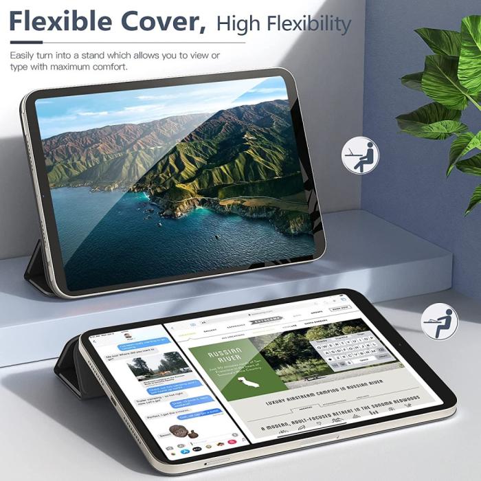 Bild 5, iPad Mini 2024/2021 2in1 Magnetiskt Fodral Svart